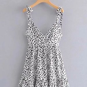 brand new dalmatian print dress